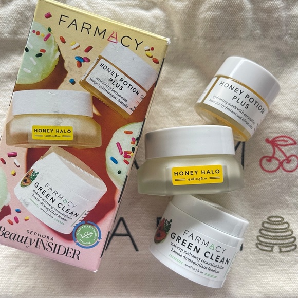 NWT Farmacy Skincare Minis + Canvas Tote Bag, Cruelty-free, Clean Beauty - Picture 2 of 11